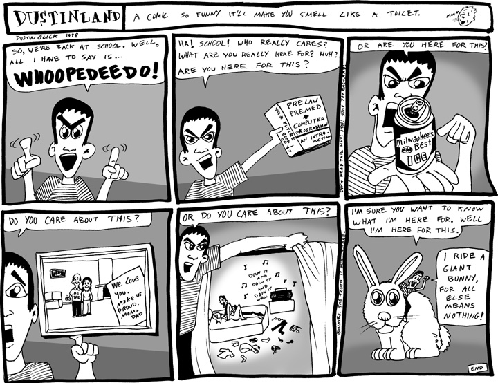 dustinland comic SUNY bunny