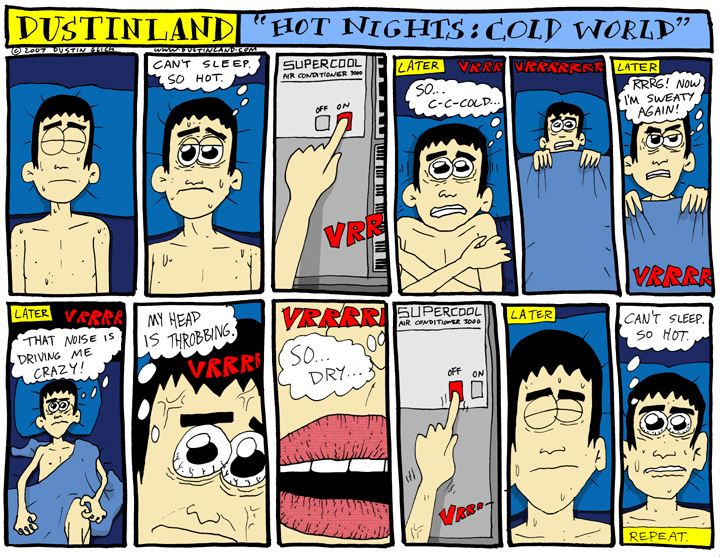 dustinland air conditioner comic