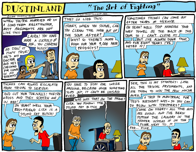 dustinland comic cartoon argument