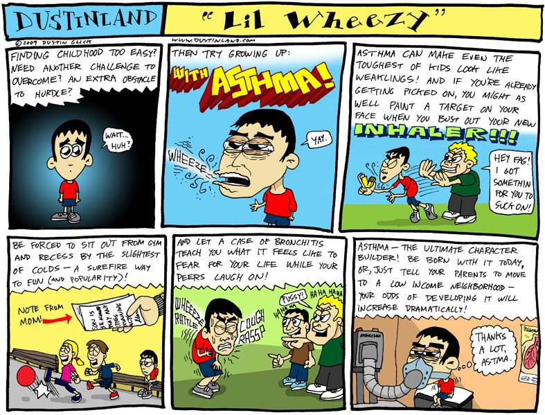 dustinland comic asthma