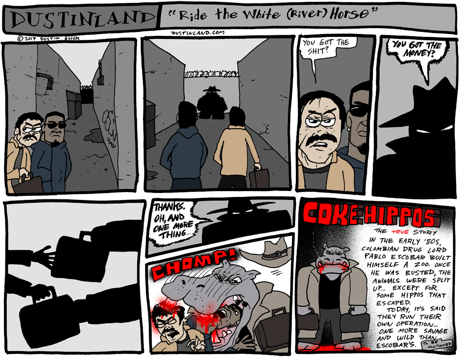 dustinland coke hippos comic