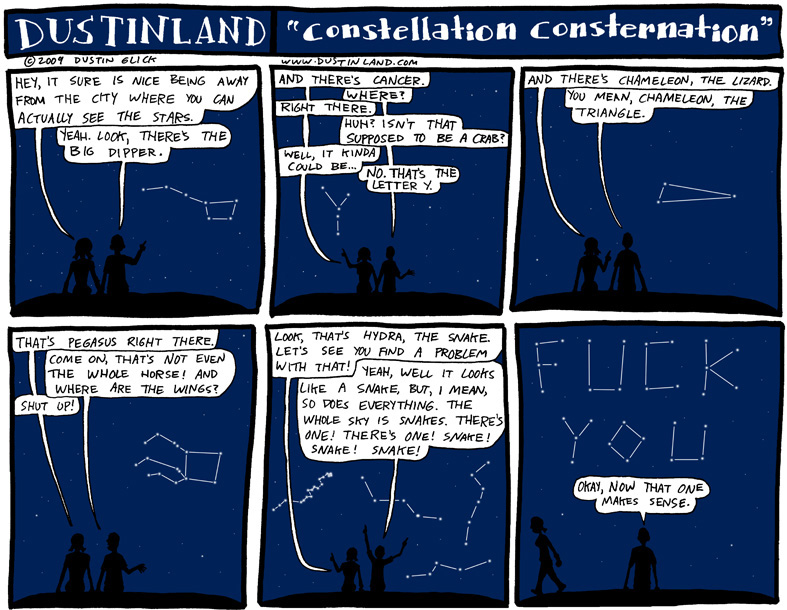 dland constellations comic strip