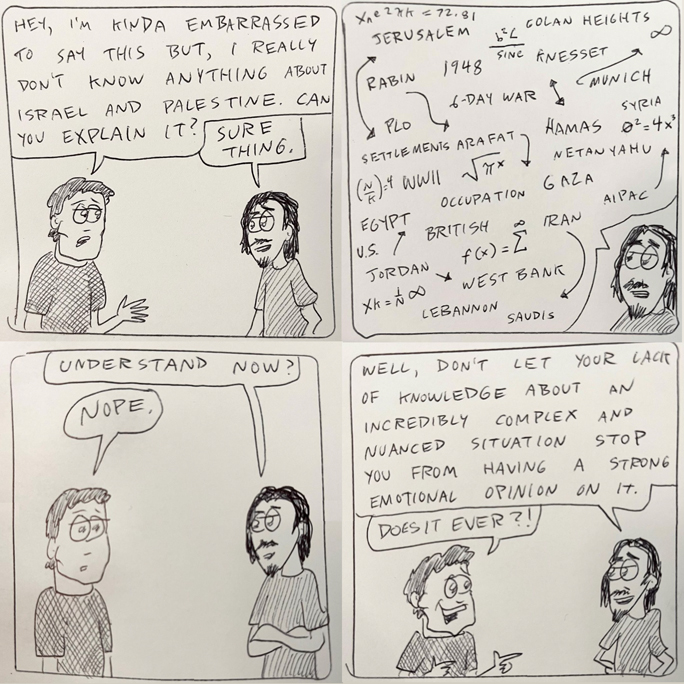 dustinland explain israel comic