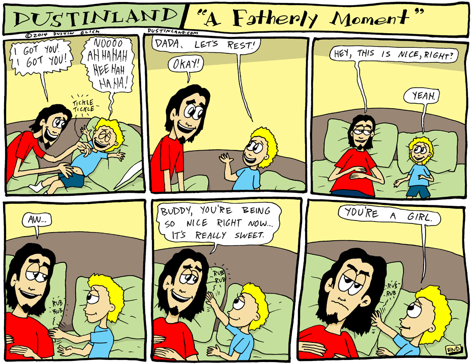 dustinland fatherly moment comic