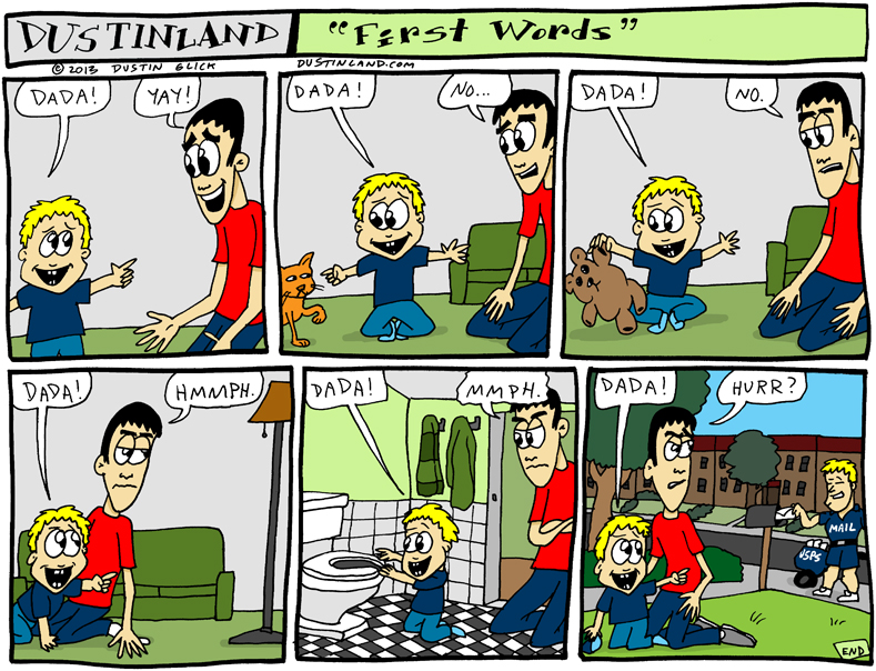 dustinland first word comic