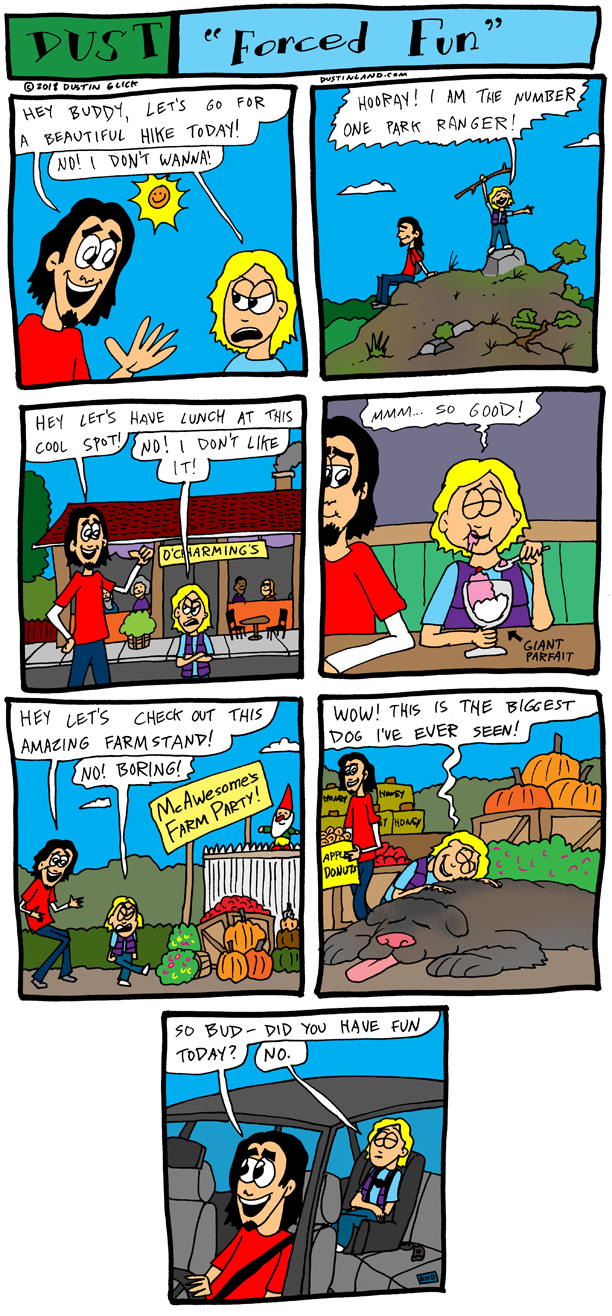 dustinland forced fun comic