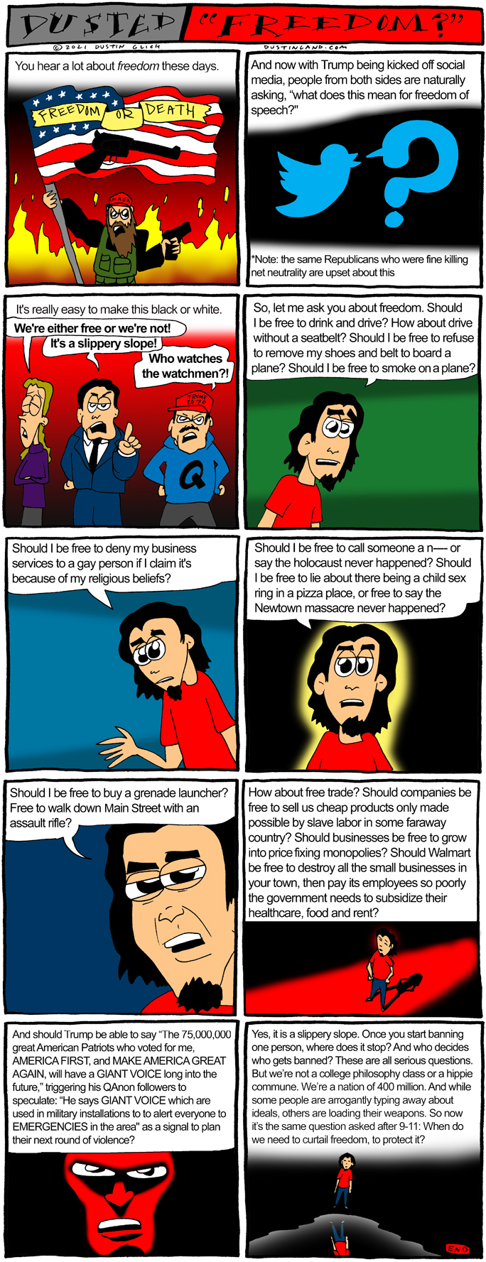 dustinland freedom comic