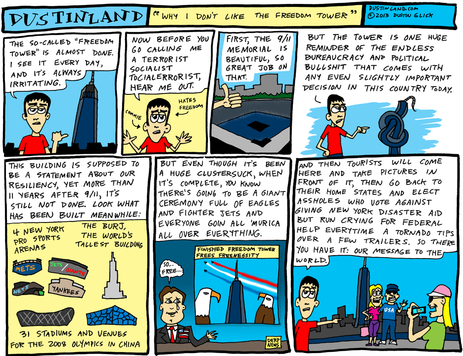 dustinland freedom tower comic