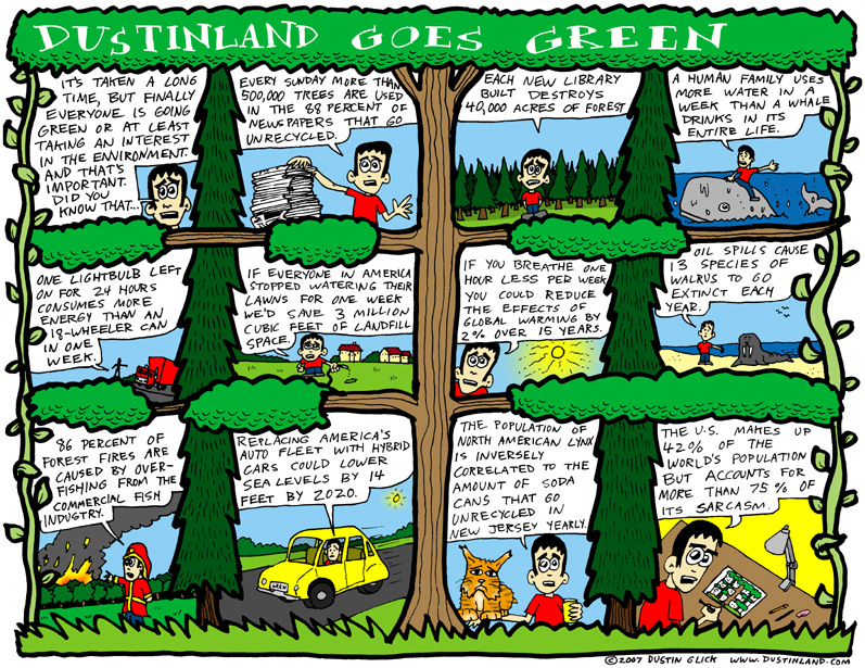 dustinland green comic