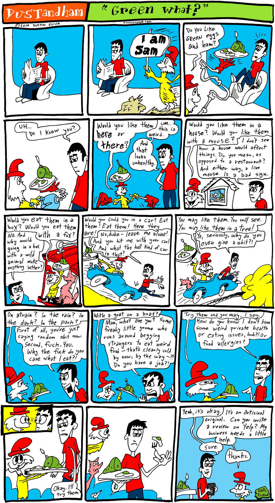 dustinland green eggs ham comic