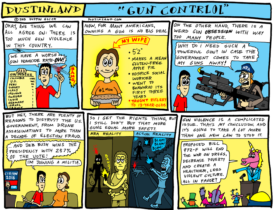 dustinland gun control comic