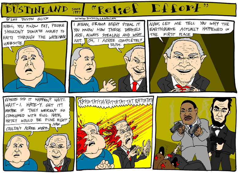 dustinland haiti relief limbaugh comic