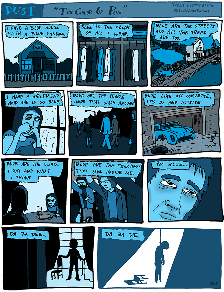 dustinland im blue comic