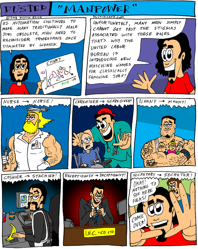 dustinland manpower comic