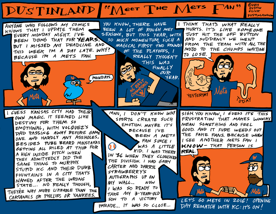 dustinland mets vs royals comic