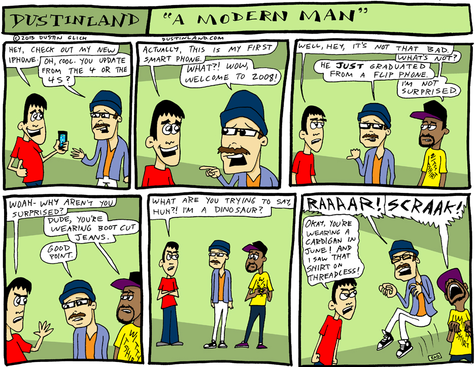 dustinland modern man comic