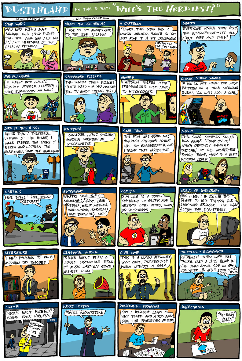 dustinland comic cartoon nerds