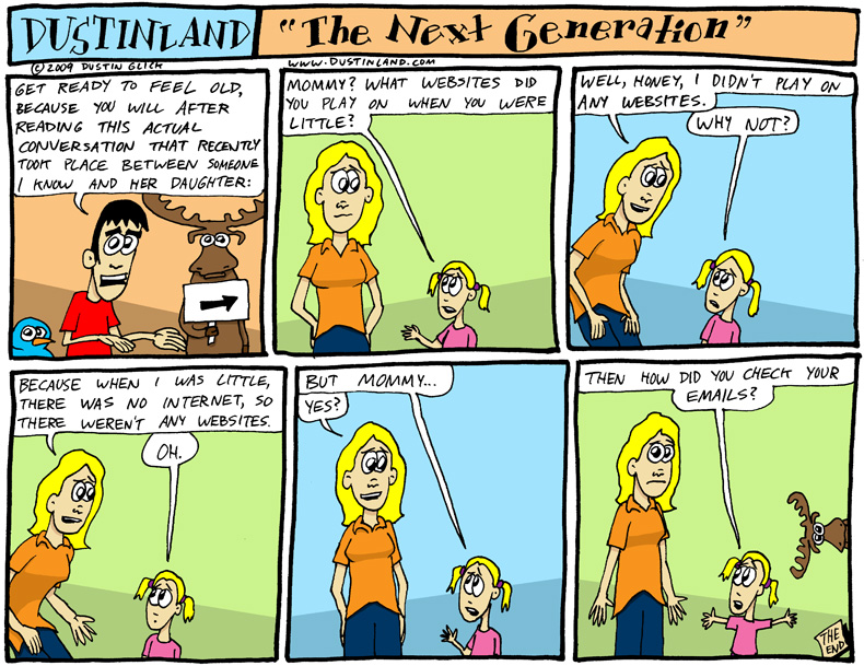 dustinland comic strip next generation