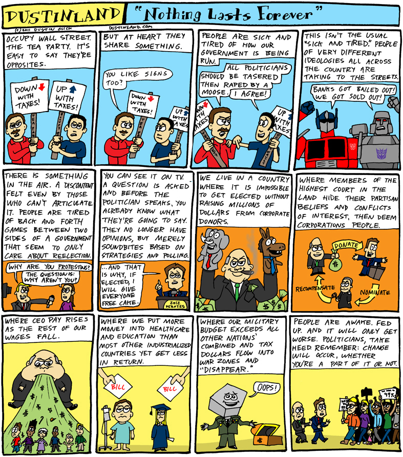 dustinland occupy wall street comic