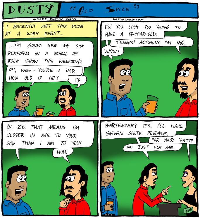 dustinland old spice comic