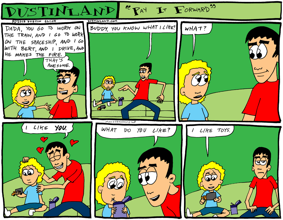 dustinland pay it forward comic