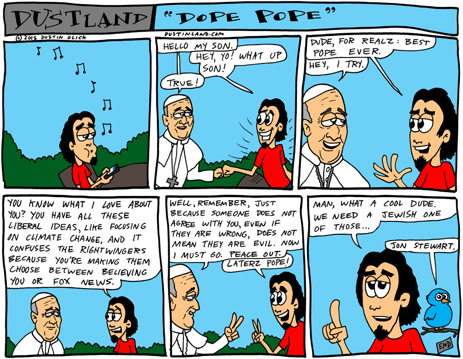 dustinland pope comic