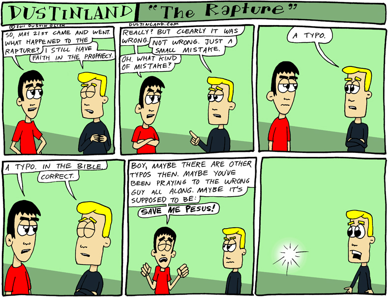 Dustinland comic the rapture