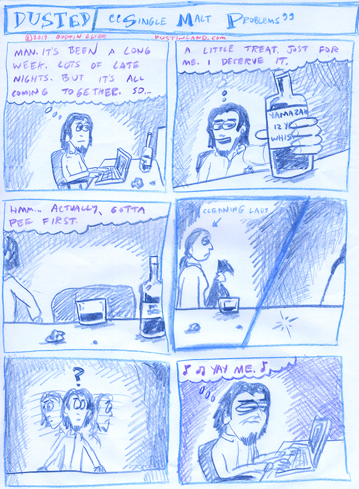 dustinland single malt problems comic