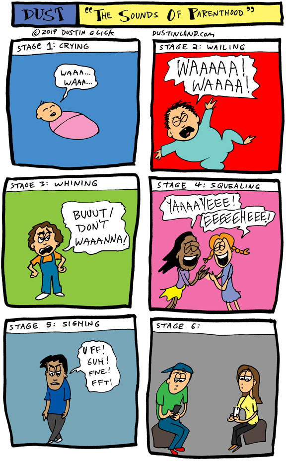 dustinland sounds of parenthood comic