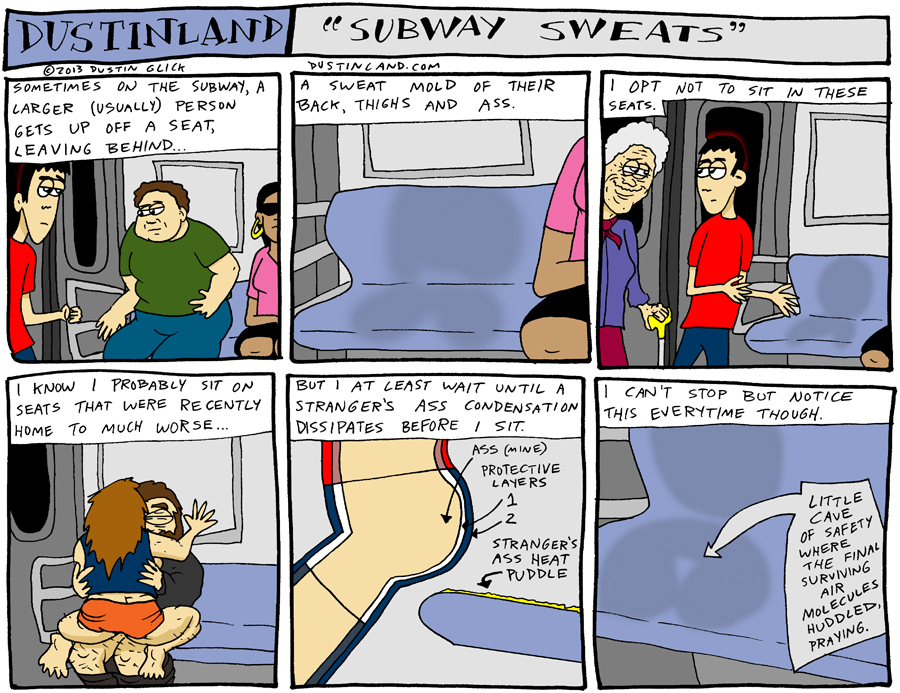 dustinland subway sweat comic
