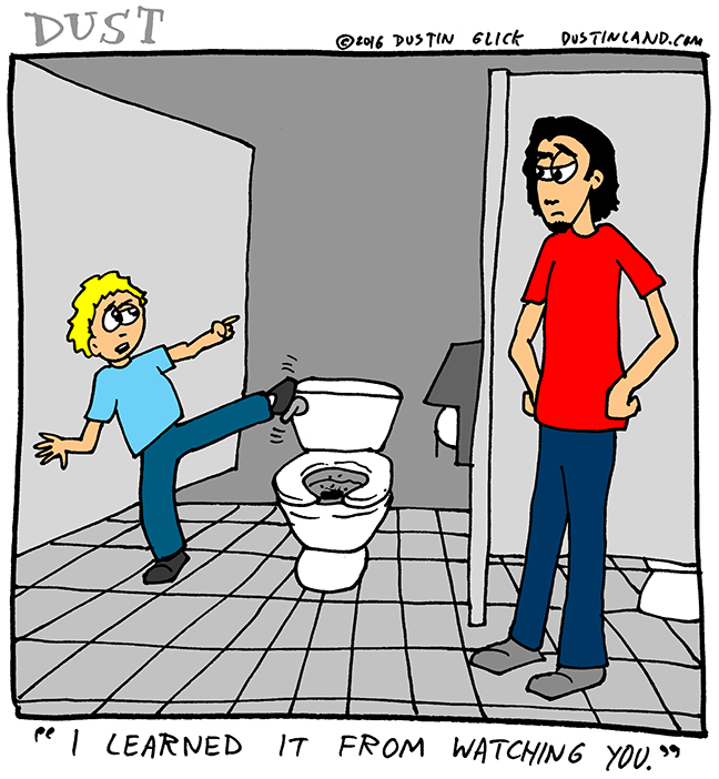 dustinland toe flush comic