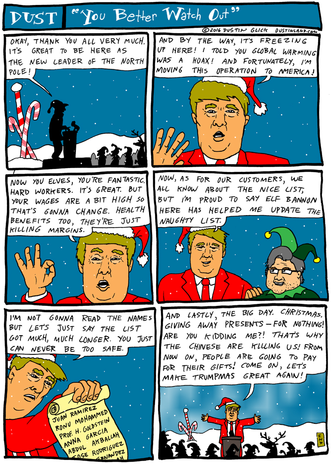 dustinland trump santa comic