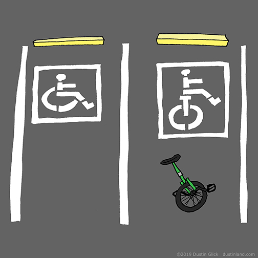 dustinland unicycle comic