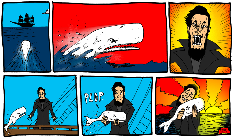 dustinland white whale moby dick comic 2