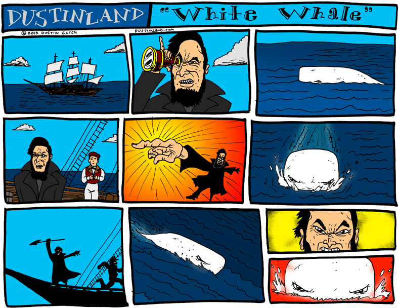 dustinland white whale moby dick comic