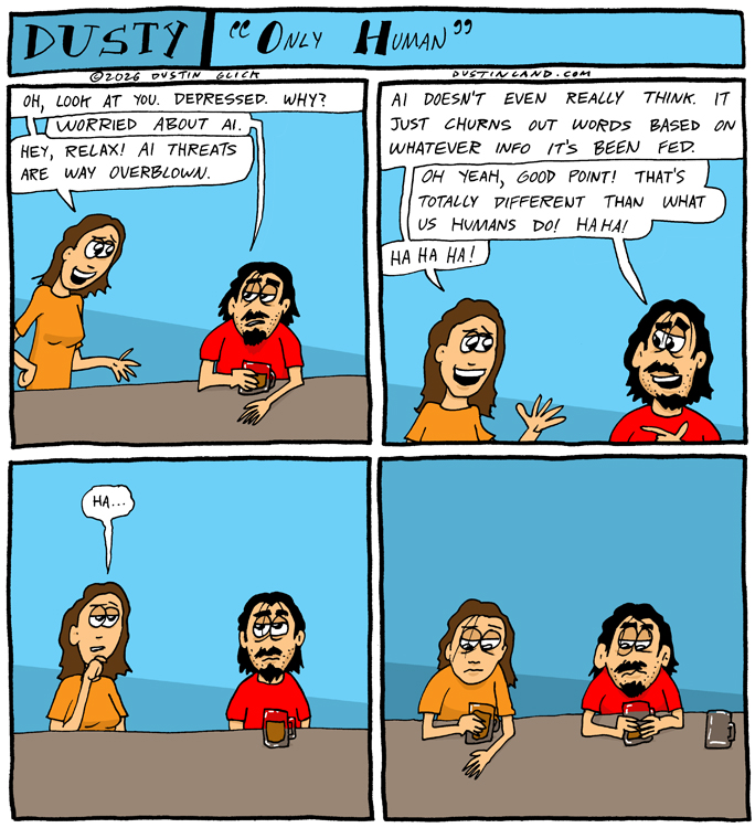 dustinland only human comic
